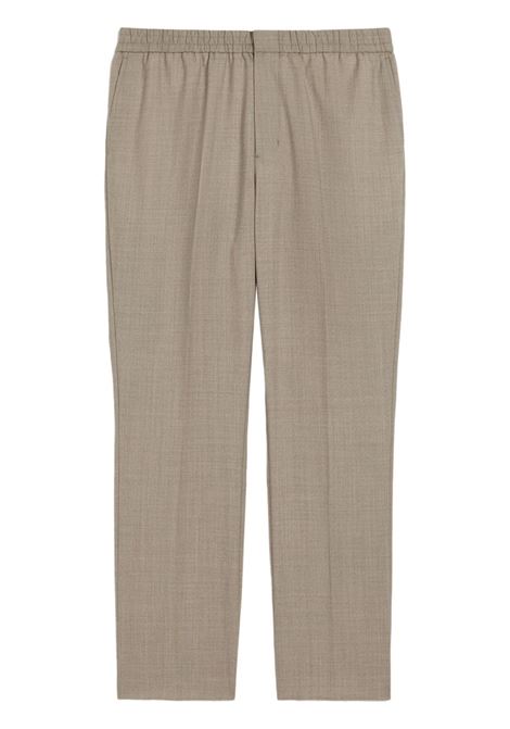 Beige elasticated-waist trousers Ami Paris - men